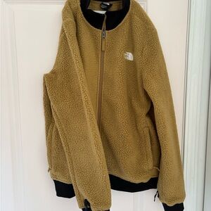 The North Face Brown and Black Fleece Jacket